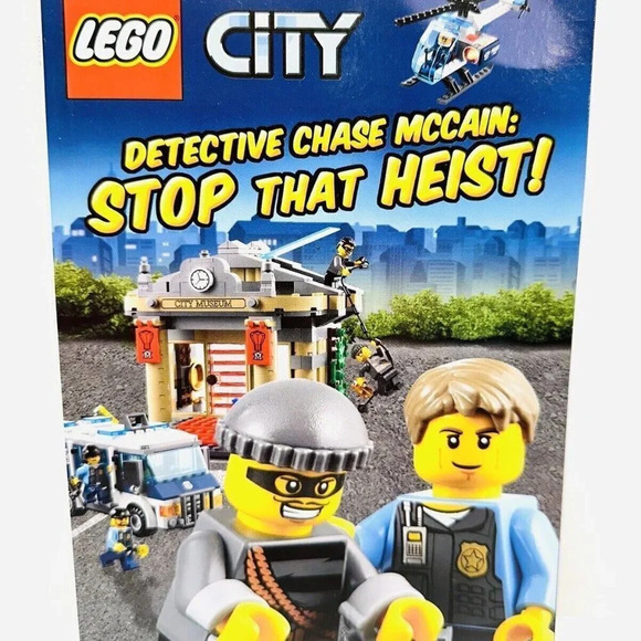 DETECTIVE CHASE MCCAIN: STOP THAT HEIST! Lego City Paperback Book by Trey King - Picture 1 of 2